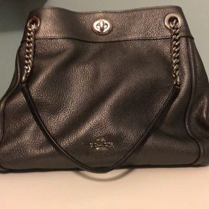 Coach Edie Metallic bag